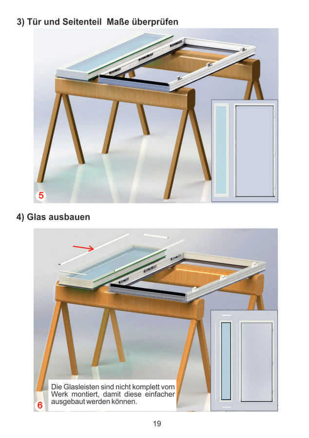 Seitenteil Welthaus -2 WH75 und WH100 Montage Seitenteil WH75 und WH100