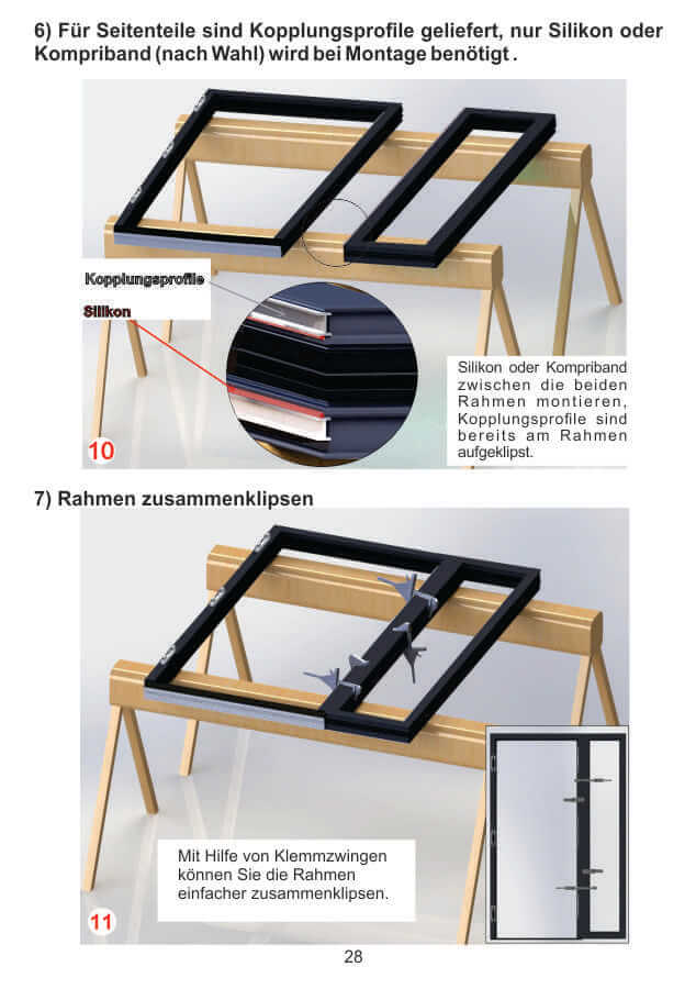 Seitenteil Monatage ALU90,ALU105 und ALU110 4