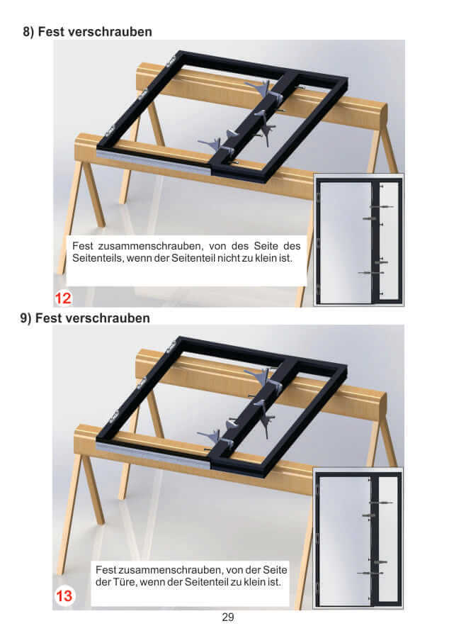 Seitenteil Monatage ALU90,ALU105 und ALU110 6 Seitenteil Monatage ALU90,ALU105 und ALU110 6