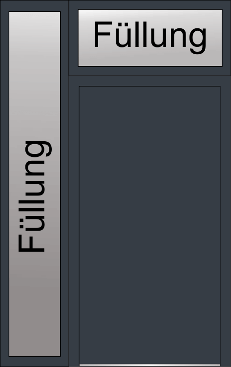 Füllung (Selbe Farbe wie die Rahmen)