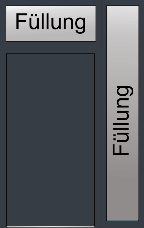 Füllung (Selbe Farbe wie die Rahmen)