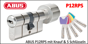 ABUS P12RPS mit Knauf und 5 Schlüsseln