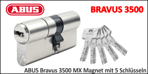ABUS Bravus 3500 MX mit 5 Schlüsseln
