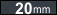 +20 mm