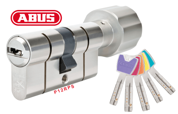 A B U S  P12RPS Zylinder mit Knauf & 5 Schlüsseln